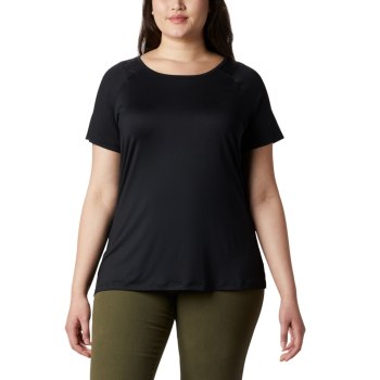 Dámské Tričko Columbia Peak To Point II Plus Size Černé AQNXFB081